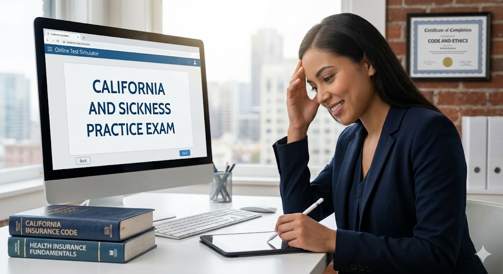 California Accident and Sickness Practice Exam Banner