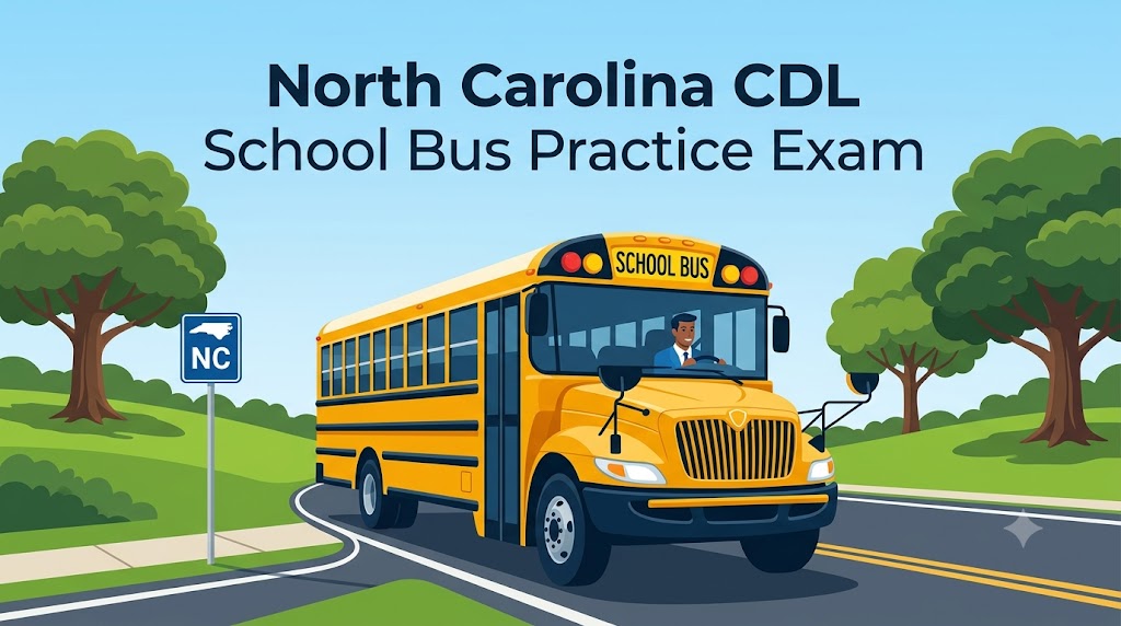 Rhode Island CDL School Bus Practice Test Banner