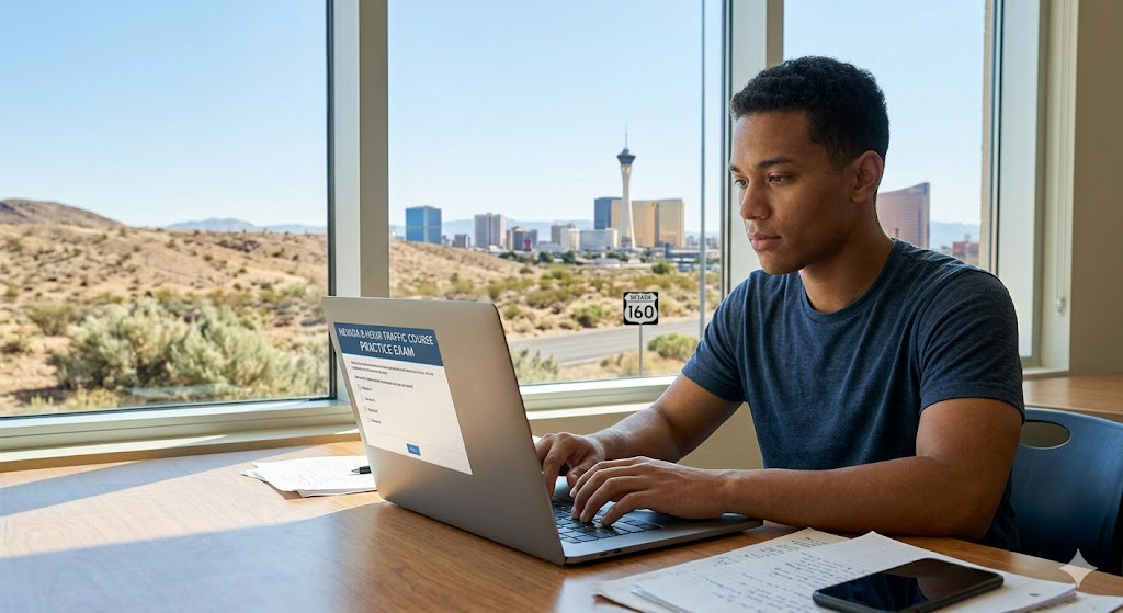Nevada 8-hour Traffic Course Practice Exam Banner