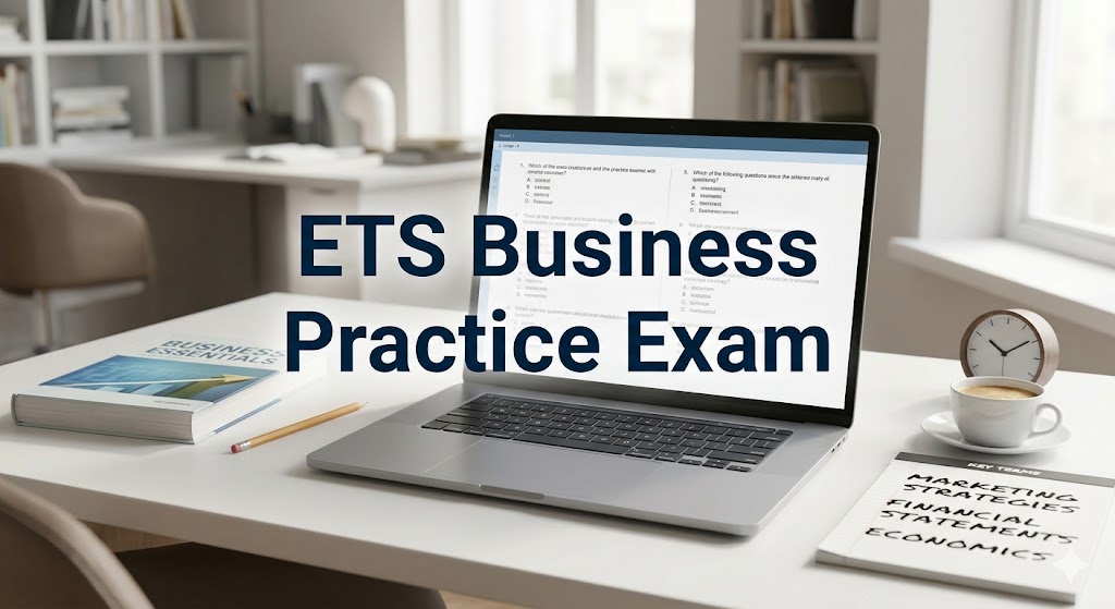 ETS Business Practice Exam Banner