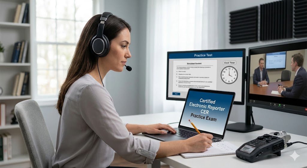 Certified Electronic Reporter CER Practice Exam Banner