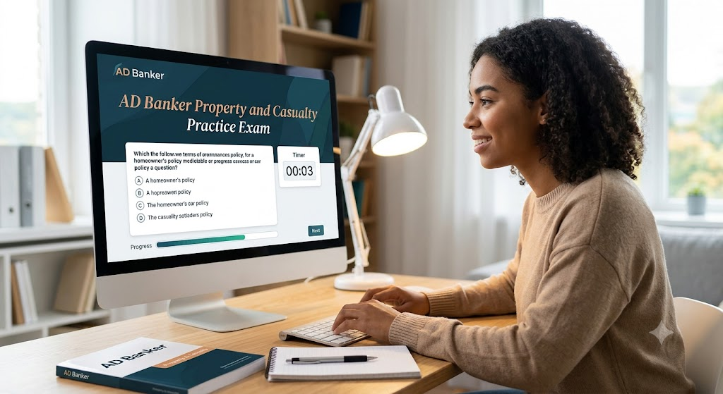 AD Banker Property and Casualty Practice Exam Banner