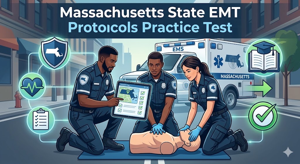 Massachusetts State EMT Protocols Practice Test Banner