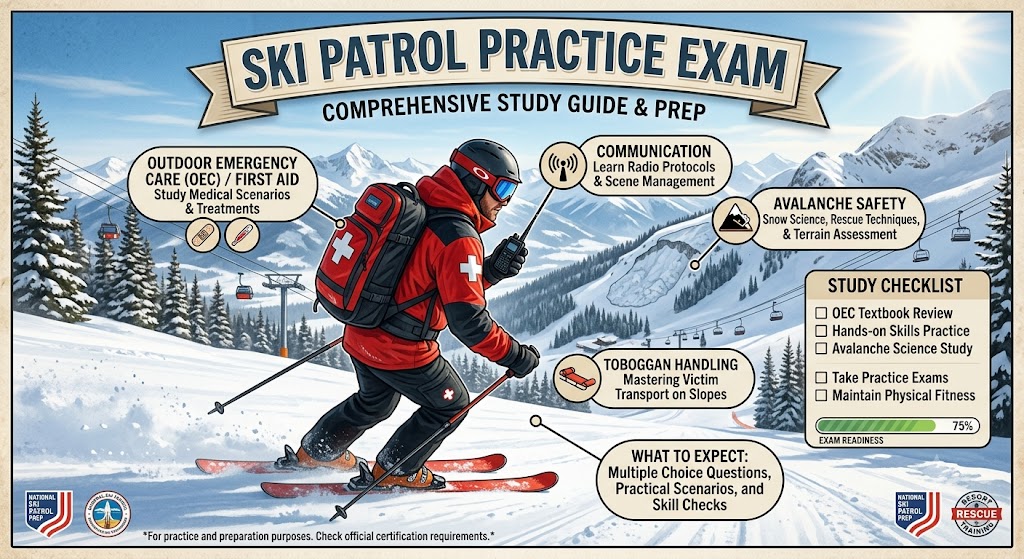 Ski Patrol Practice Exam Banner