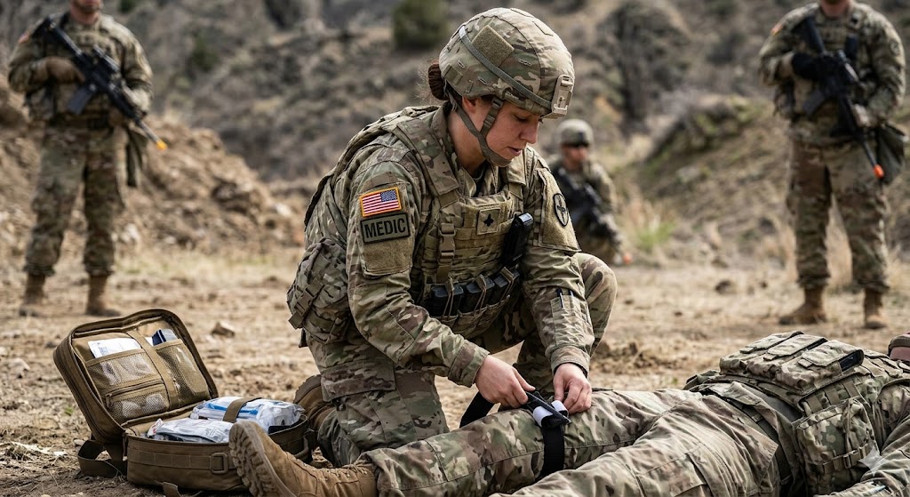 Combat Medic 68W: Field Craft 1 Practice Exam Banner