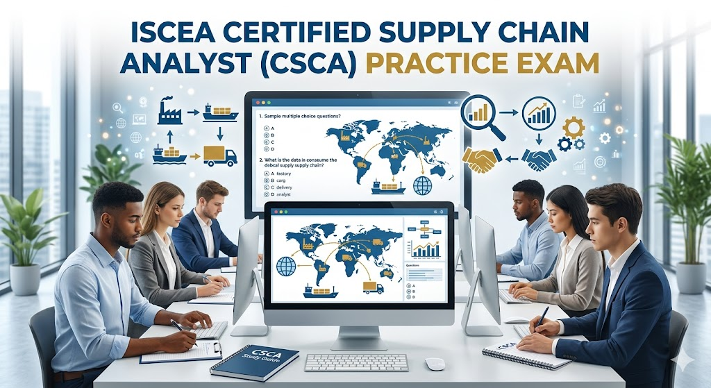 ISCEA Certified Supply Chain Analyst (CSCA) Certification Practice Exam Banner