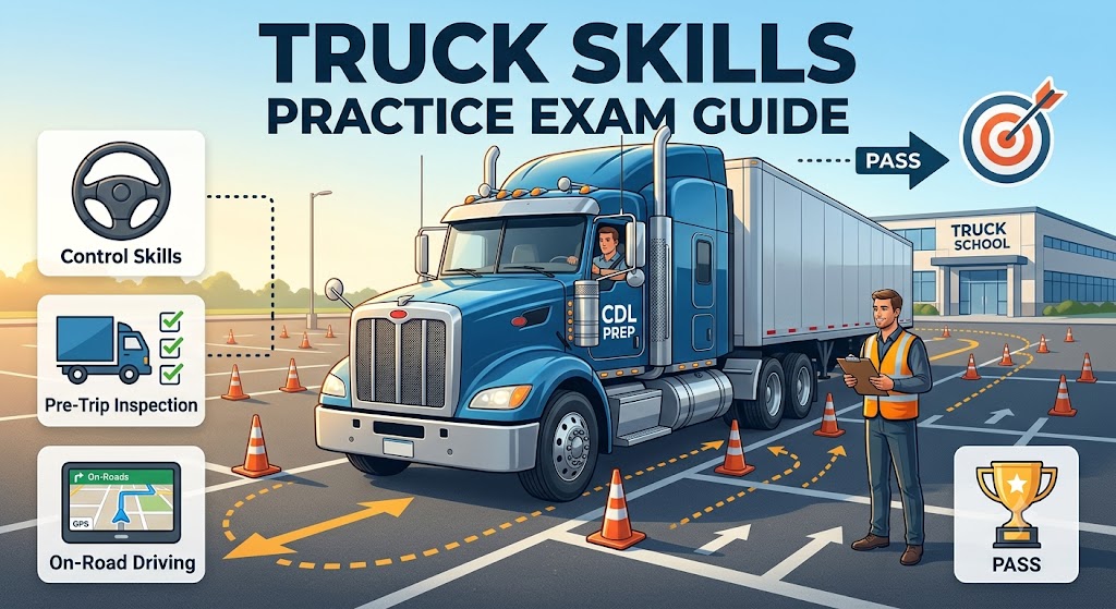 Truck Skills Practice Test Banner
