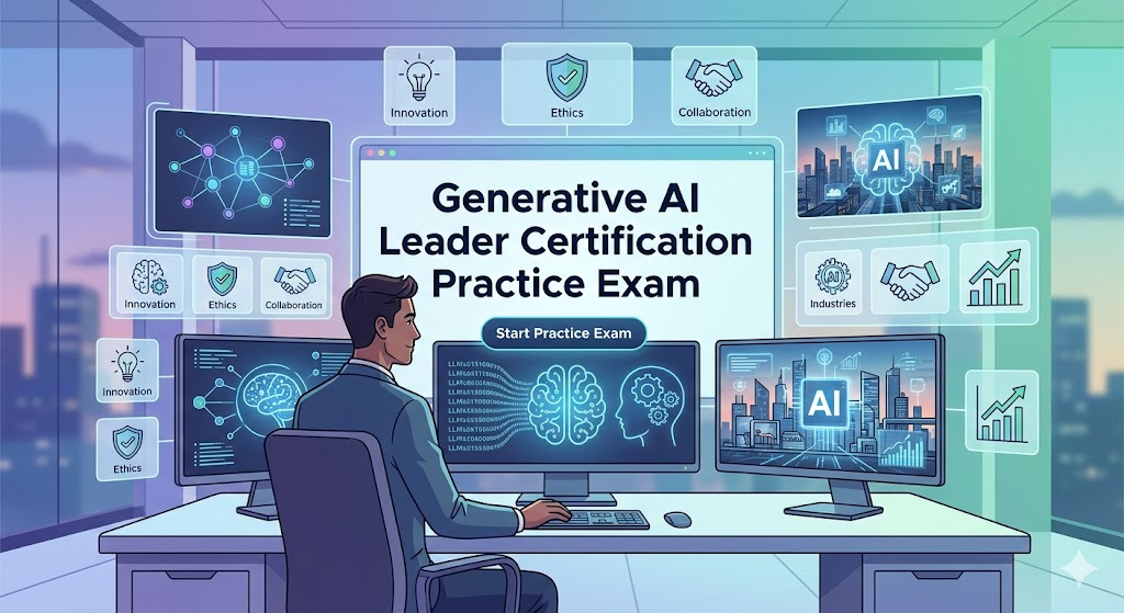 Generative AI Leader Certification Practice Test Banner