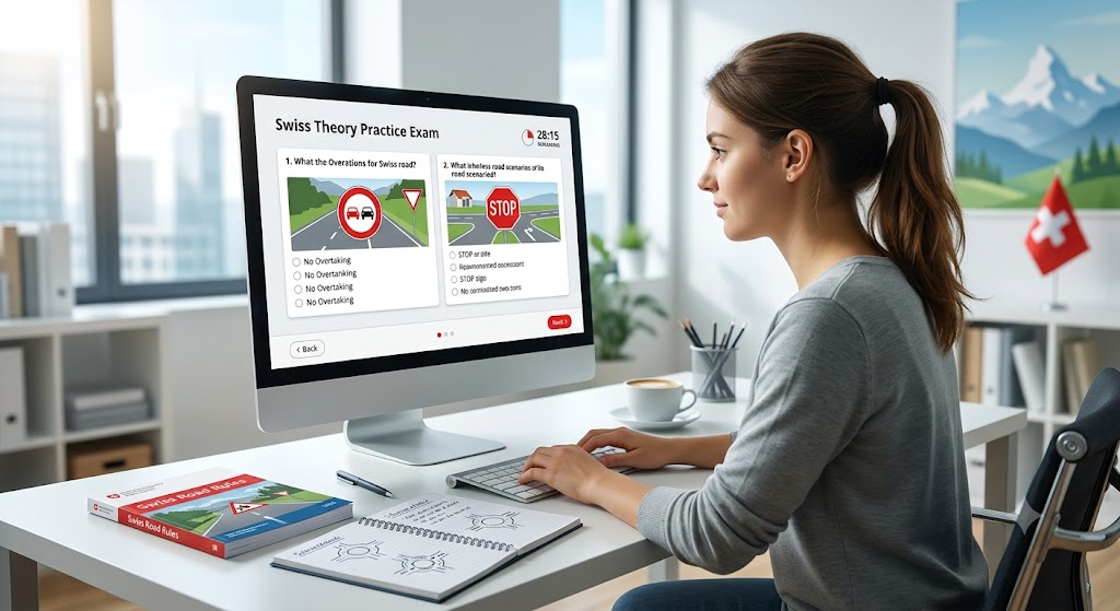 International Theory Practice Test & Exam Prep | Switzerland Banner