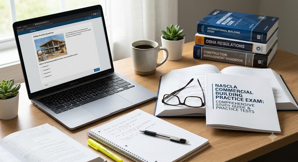 NASCLA Commercial Building Practice Exam Banner