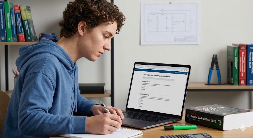 NEC Codes and Standards Practice Exam Banner