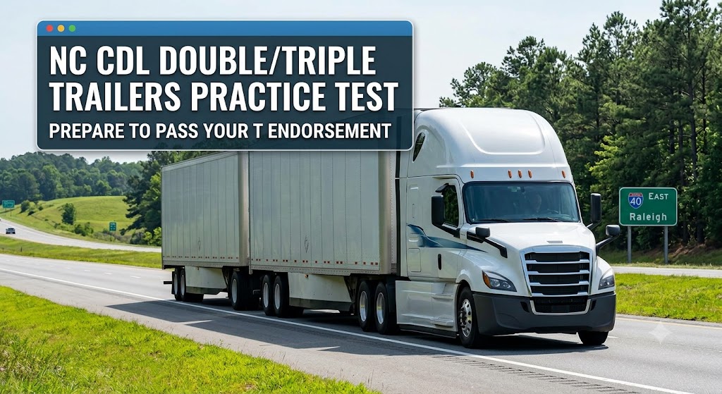 North Carolina CDL Double/Triple Trailers Practice Test Banner