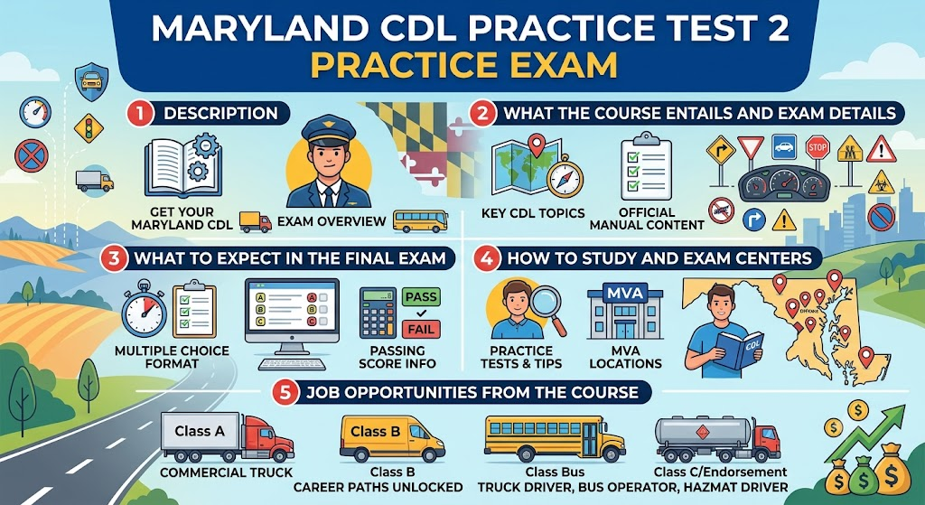 Maryland CDL Practice Test 2 Banner