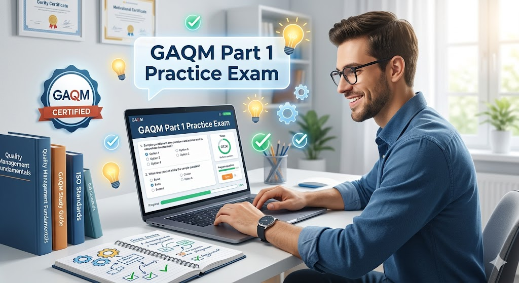 Global Association for Quality Management (GAQM) Part 1 Practice Test Banner