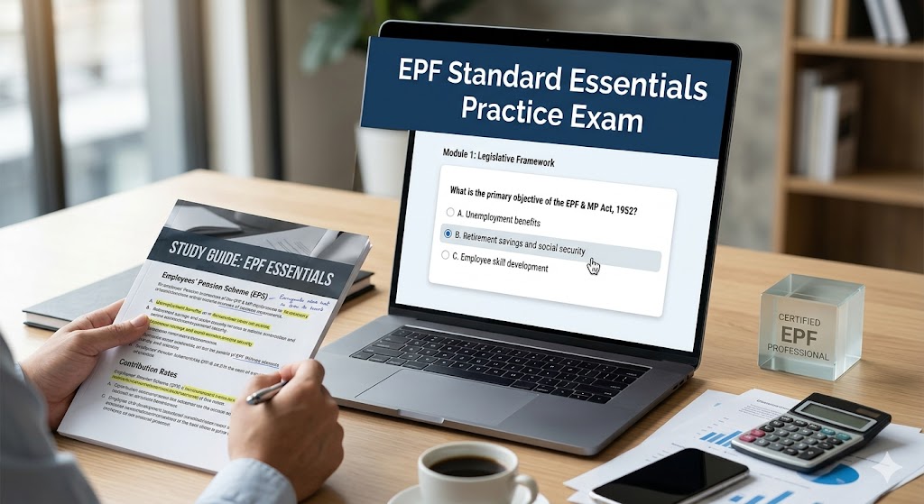 EPF Standard Essentials Practice Test Banner