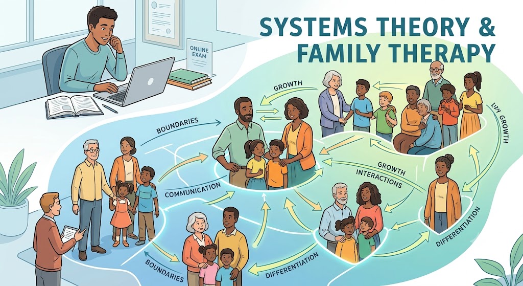 Systems Theory and Family Therapy Practice Exam Banner