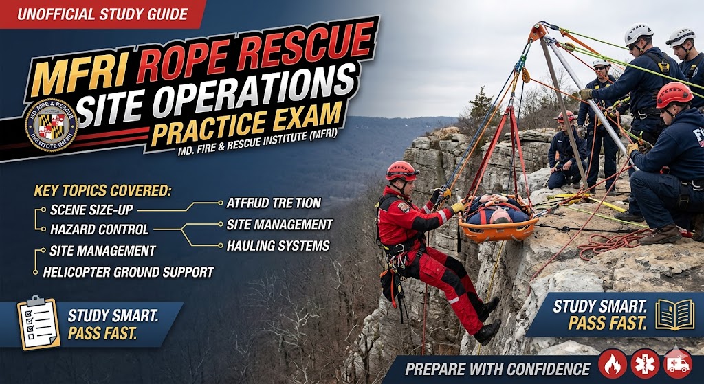 MFRI Rope Rescue Site Operations Practice Test Banner