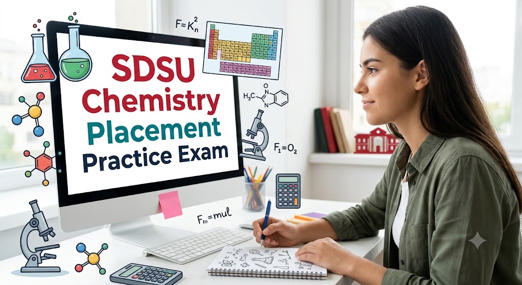 SDSU Chemistry Placement Practice Test Banner