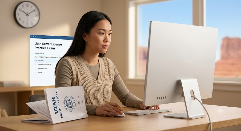 Utah Driver Handbook – Licensing, Rules, and Safety Practice Test Banner