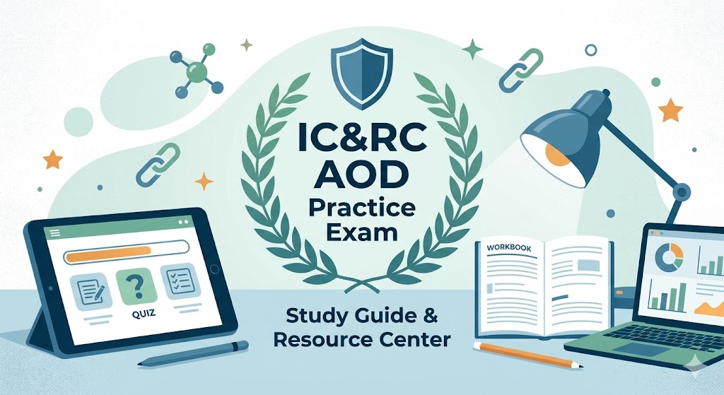 IC&RC Alcohol and Other Drug (AOD) Practice Exam Banner