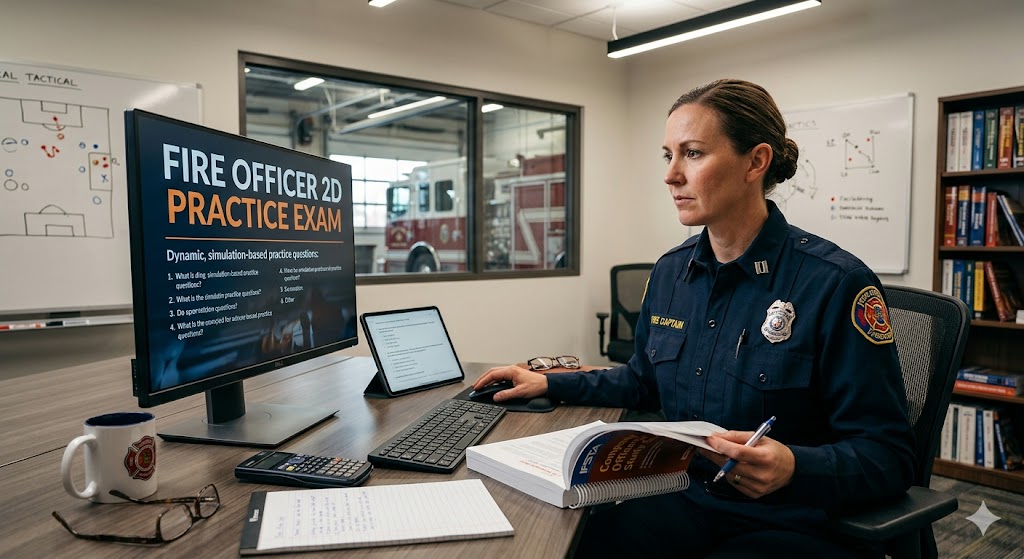 Fire Officer 2D Practice Exam Banner