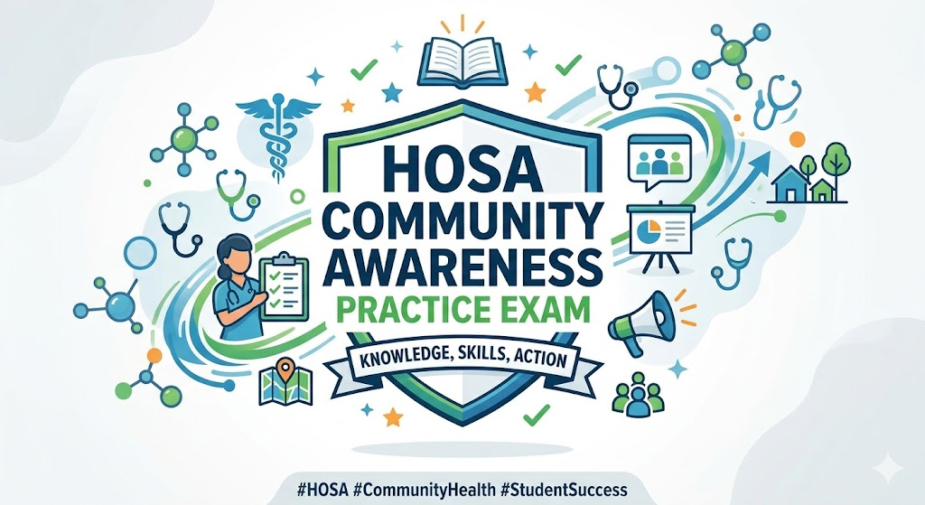HOSA Community Awareness Practice Test Banner
