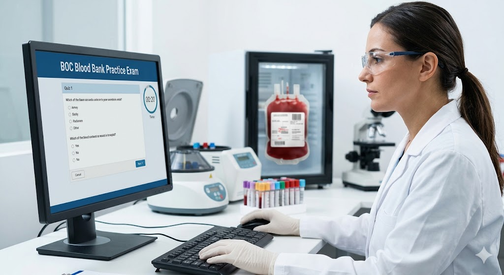BOC Blood Bank Practice Exam Banner