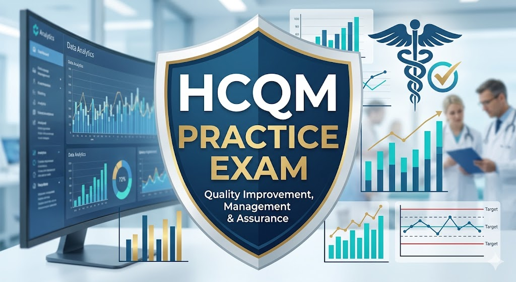 HCQM Quality Improvement, Management, & Assurance Practice Test Banner