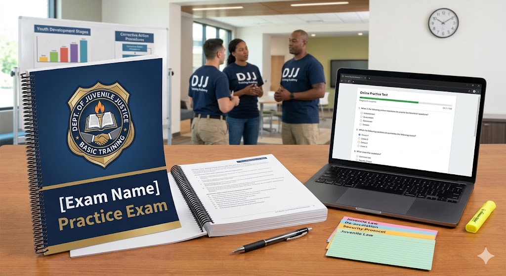 Department of Juvenile Justice (DJJ) Basic Training (Phase 1) Practice Exam Banner