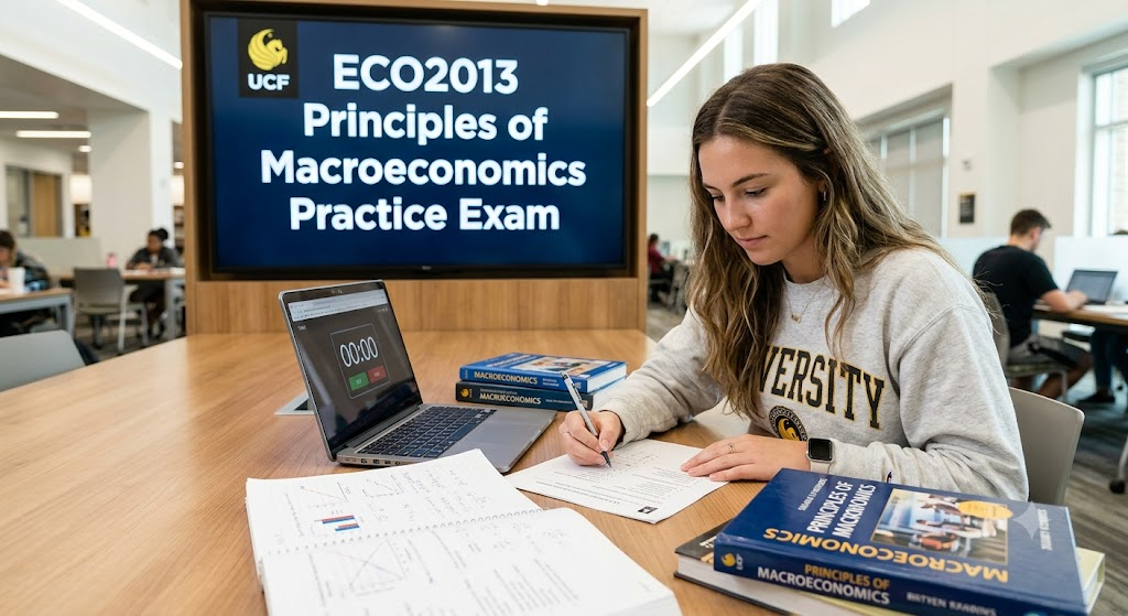University of Central Florida (UCF) ECO2013 Principles of Macroeconomics Practice Exam 1 Banner
