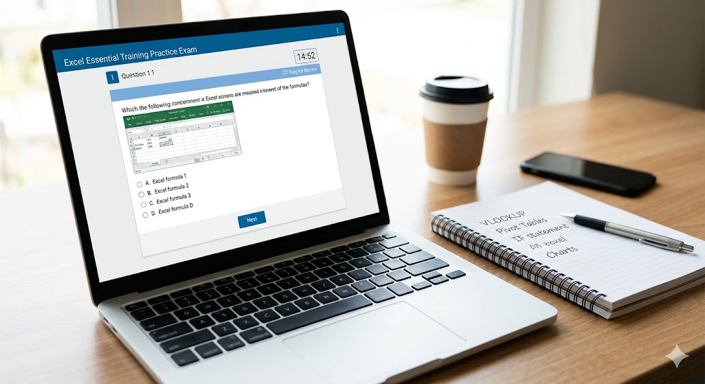 Excel Essential Training Practice Test Banner