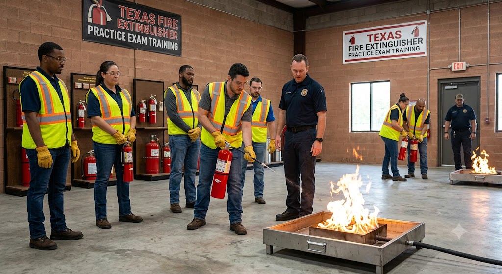 Texas Fire Extinguisher Practice Exam Banner
