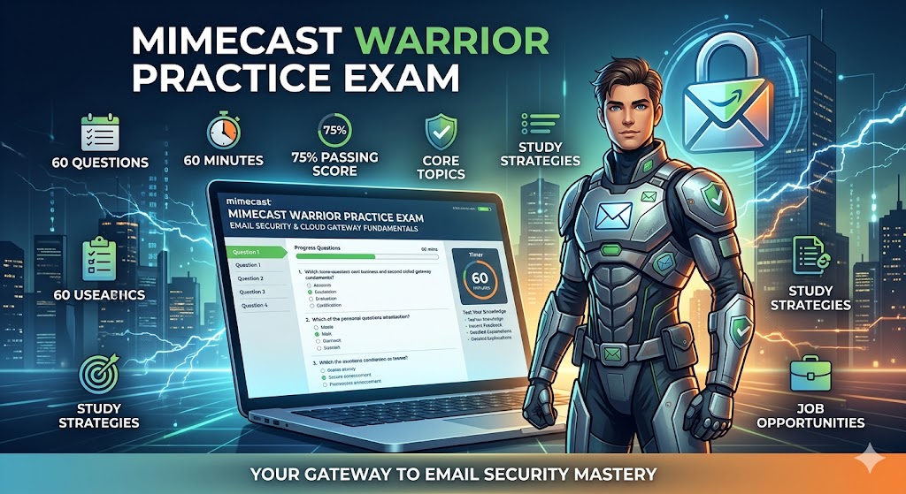Mimecast Warrior – Email Security, Cloud Gateway Fundamentals Certification Practice Exam Banner