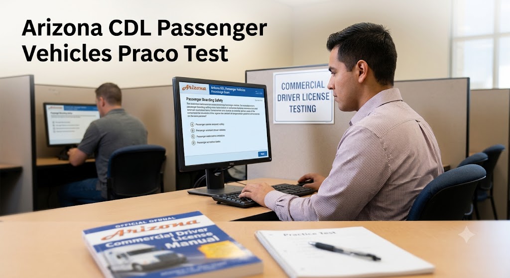 Arizona CDL Passenger Vehicles Practice Test Banner