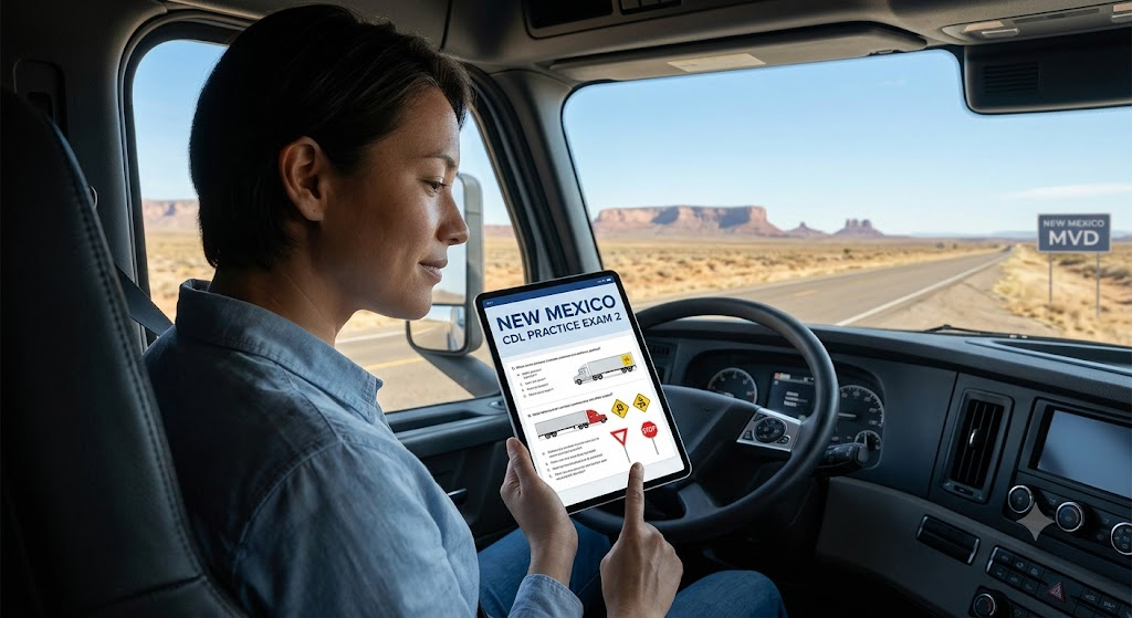 New Mexico CDL Practice Test 2 Banner