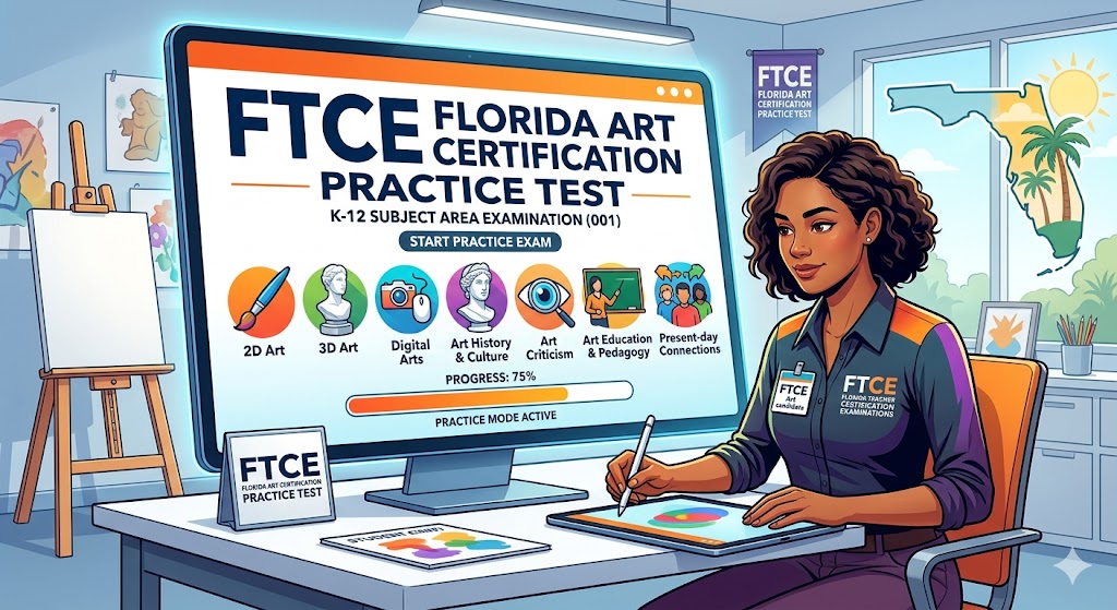FTCE Florida Art Certification Practice Test Banner