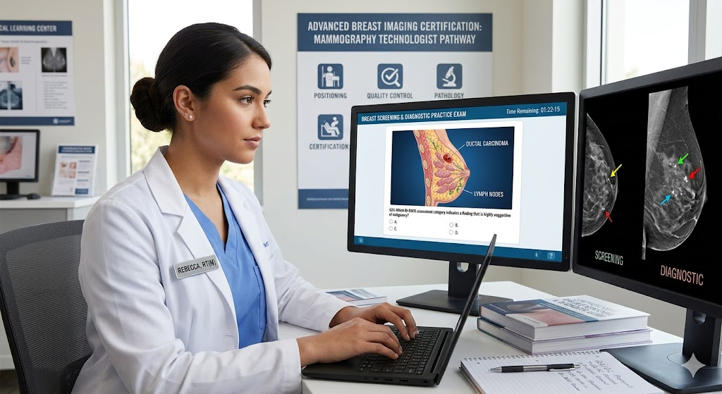 Breast Screening & Diagnostic Practice Test Banner