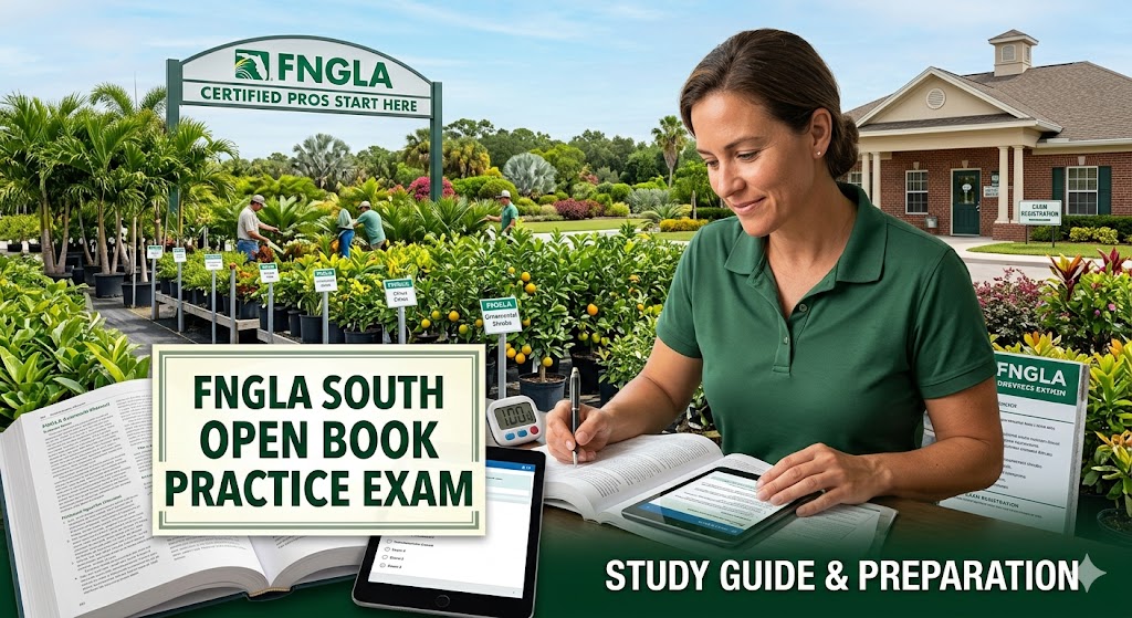 FNGLA South Open Book Practice Exam Banner
