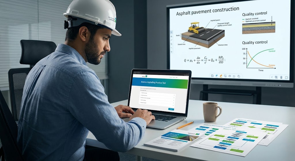 Aramco Asphalting Practice Banner