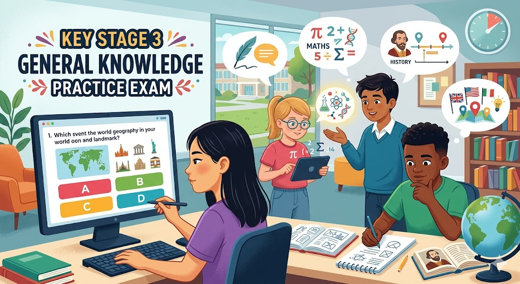 Key Stage 3 (KS3) General Knowledge Practice Test Banner
