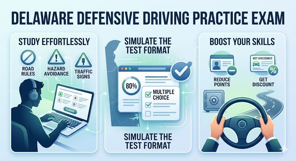Delaware Defensive Driving Practice Test Banner
