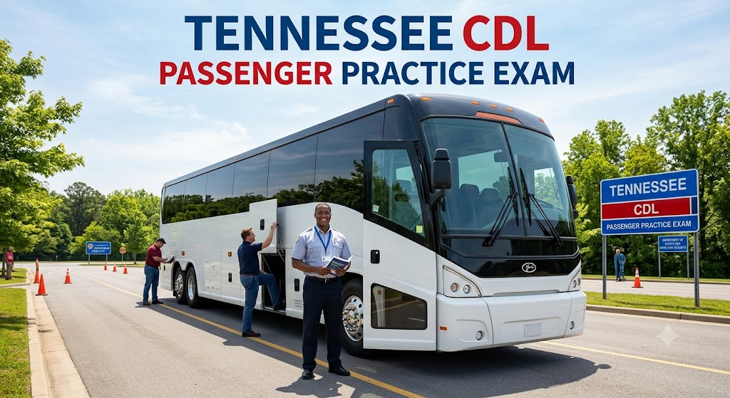 Tennessee CDL Passenger Vehicles Practice Test Banner