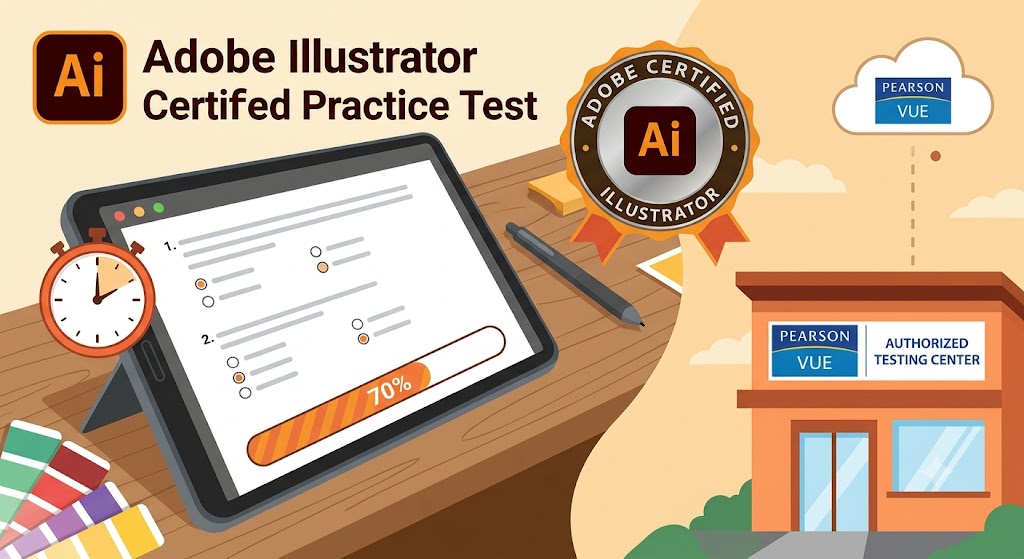 Adobe Illustrator Certification Practice Test Banner