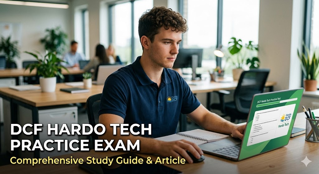 DCF Hardo Tech Practice Test Banner