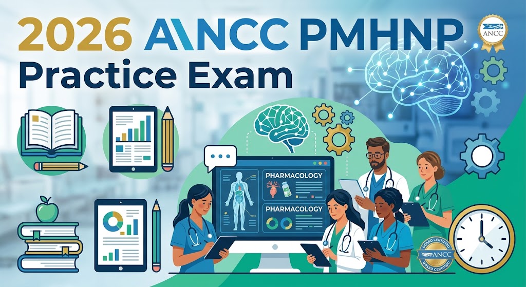 ANCC PMHNP Exam Practice Test 2026 Study Guide [UPDATED] Banner