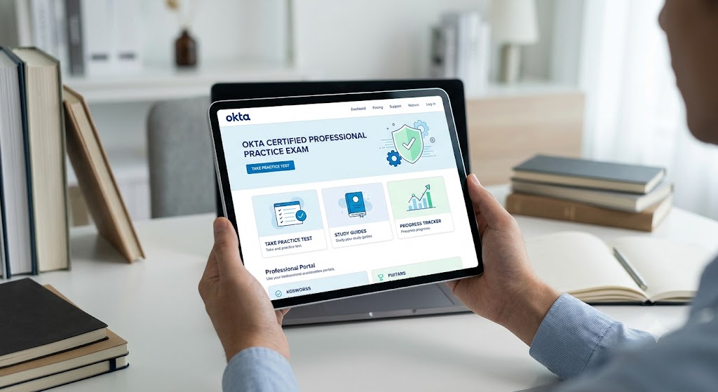 Okta Practice Test & Exam Prep Banner