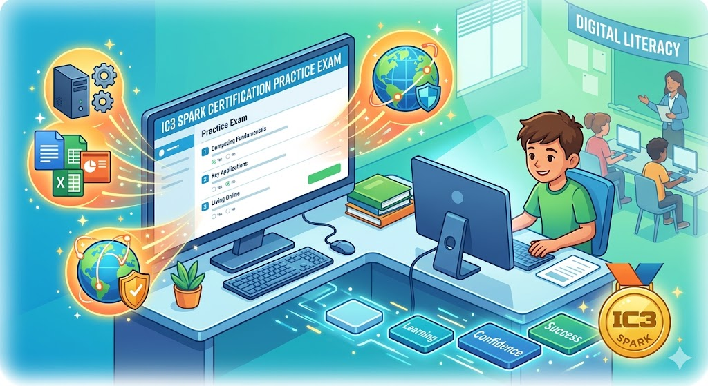 IC3 Spark Certification Practice Test Banner
