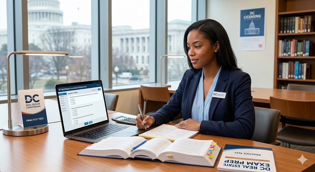 District of Columbia (DC) Real Estate Commission Practice Test Banner