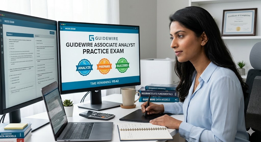 Guidewire Associate Analyst Practice Exam Banner