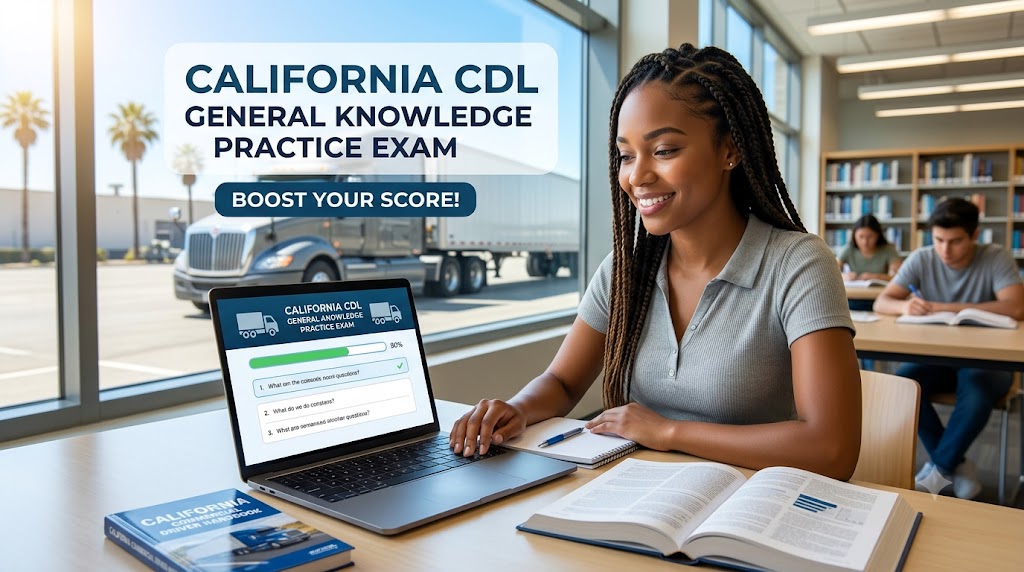 California CDL General Knowledge Practice Test 6 Banner